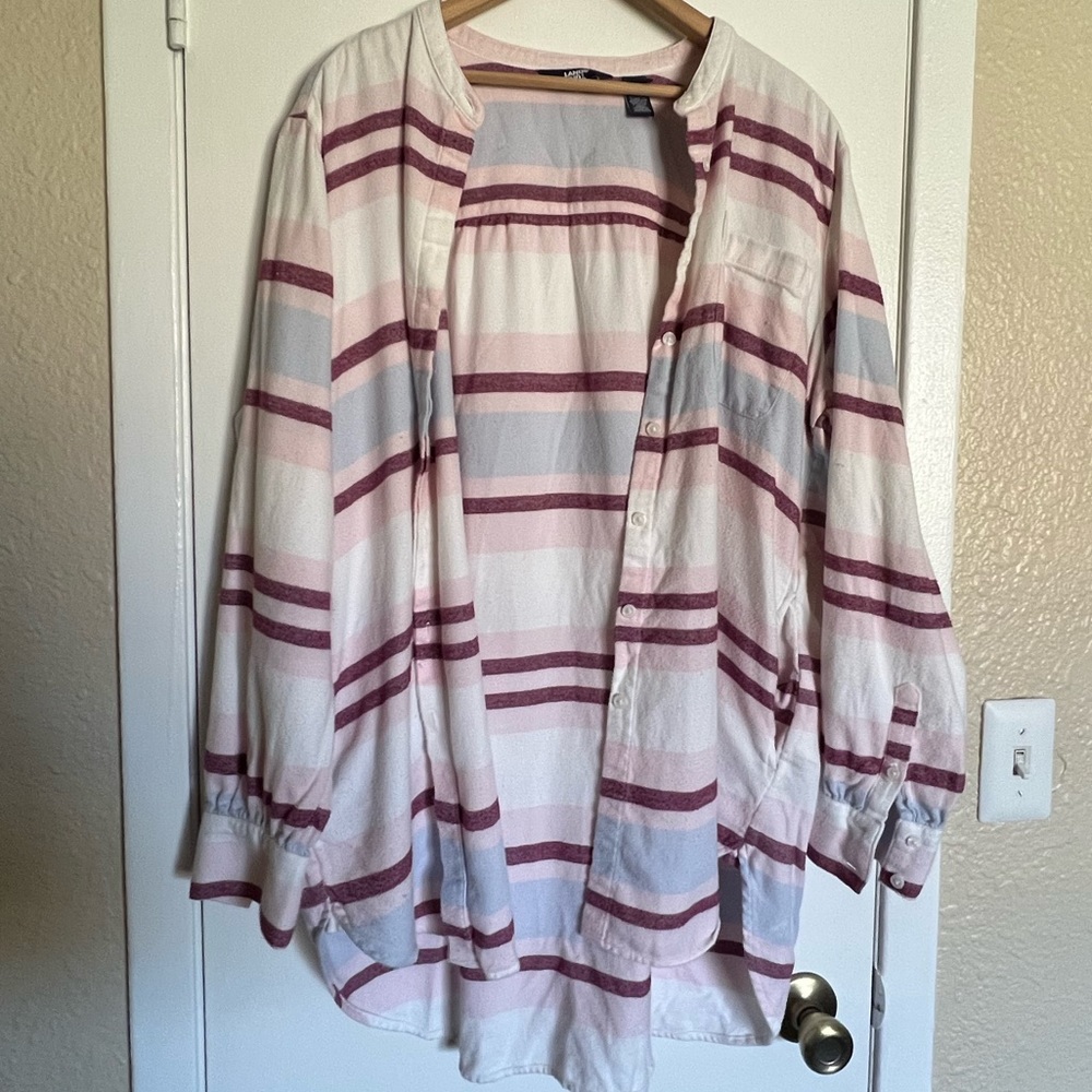 Lands End Button Down Shirt size XL